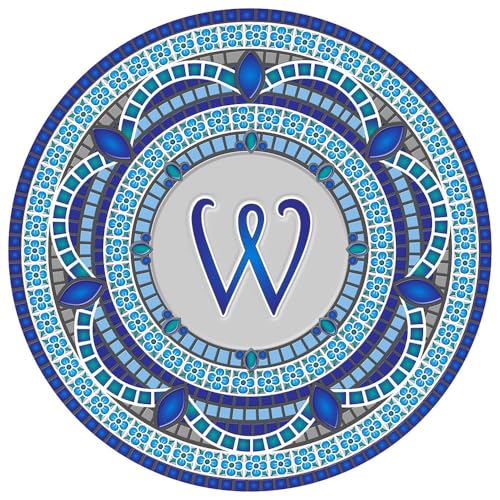 Custom Monogram Design Pool Mat - Decorative Pool Emblem, 29"