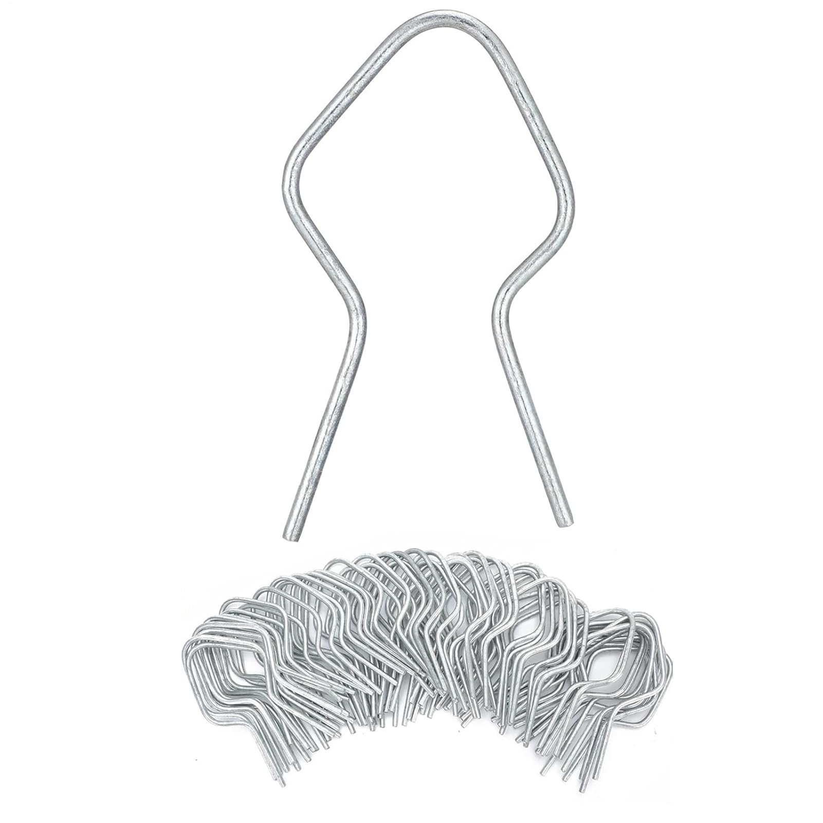 Clips de clôture à liaison chaîne multifonctionnels et fixateur de grillages en métal