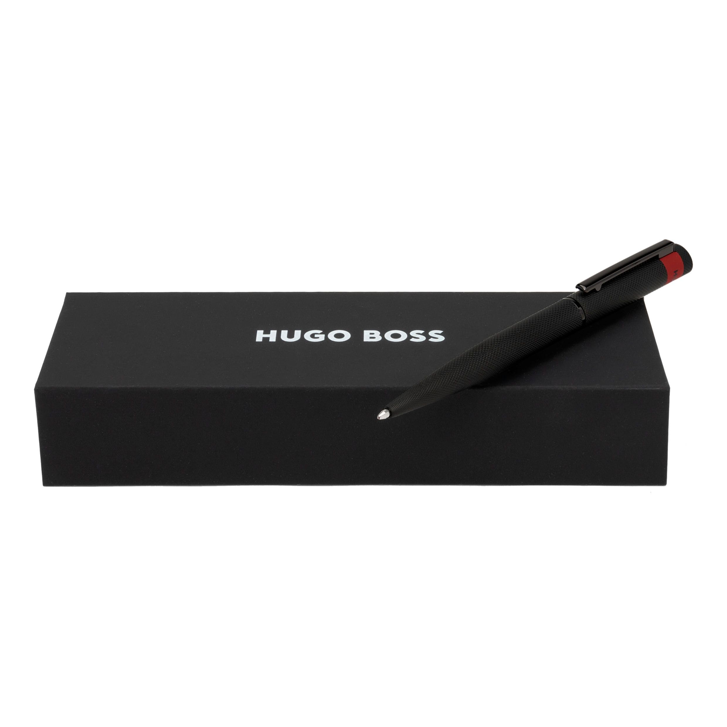 HUGO BOSS Loop Diamond HSW3674A Ballpoint Pen Brass Black Length 14 6cm Blue — view 5