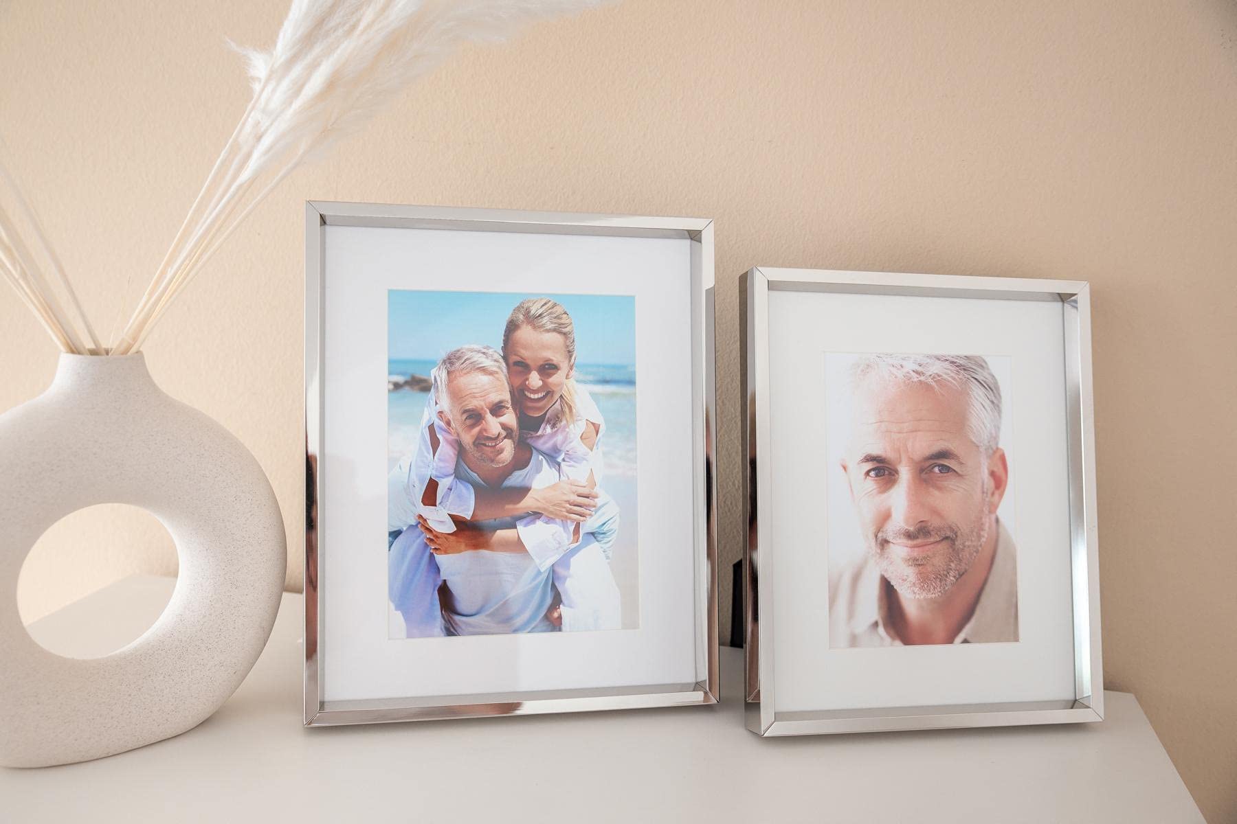EDZARD Marco de fotos Perugia (foto 13x18 cm) bañado en plata antideslustre