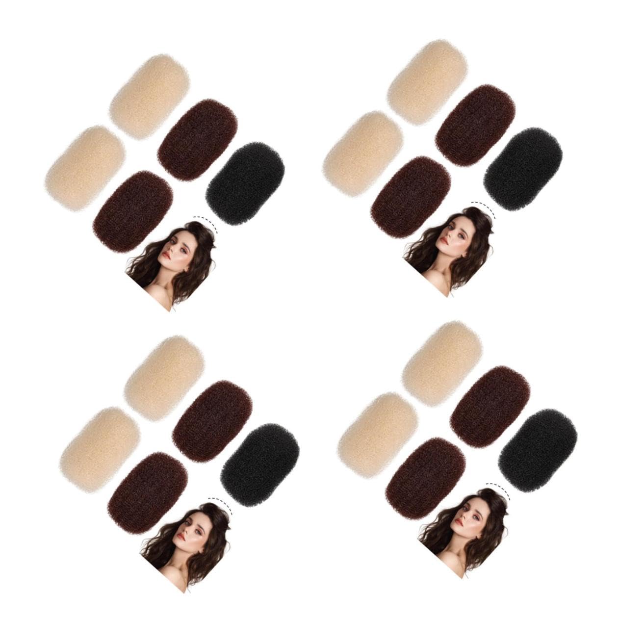 4 Sätze Erhöhte Haarspangen Haarstyling-tools Haarbasisclips Dekorative Haarspangen Haarpolsterklemmen Haar-accessoire 5 Stück * 4