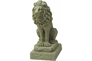 EMSCO Group Guardian Garden Lion Statue with Sandstone Appearance