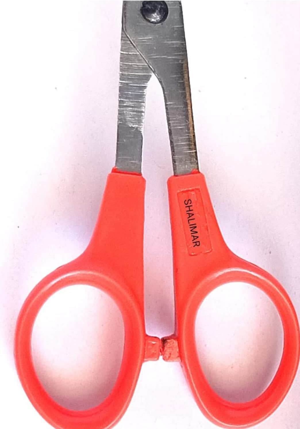 Shalimar Brand (Set of 2) Kids Scissors for Art & Craft Scissors 5" Inches Mustache Cutting Scissor Plastic Small Size Scissor for Paper and Thread Cutting Nose Hair Cutting Scissors Eyebrow Cutting Scissors for Men Women - Image 2 thumbnail