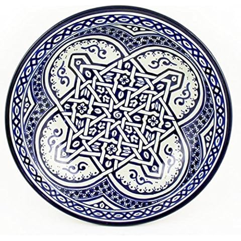 Casa Moro Large Hand-Painted Ceramic Bowl Cover