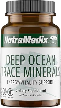 NutraMedix أعماق المحيطات تتبع المعادن 1،000 ملغ - المعادن & ملاحق الطاقة - المغنيسيوم والزنك والبوتاسيوم والبورون والفوسفور والمنغنيز - دعم المنحل بالكهرباء 60 كبسولة