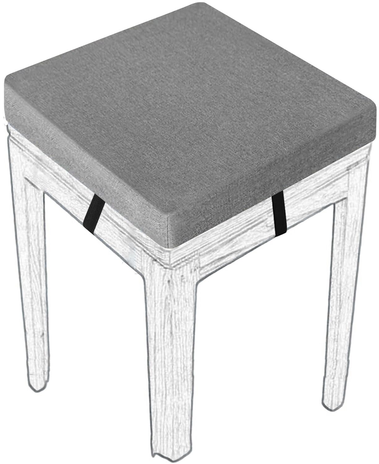 MCNDSI Stools Seat Cushion Square 30/45/35/40/50cm Thick Seat Pad with Ties Anti-Slip Dining Chair Pad with Washable Cover for Indoor,Garden,Kitchen,Bar Chairs,Wooden Chairs(# 4,(1pc) 50x50x8cm)