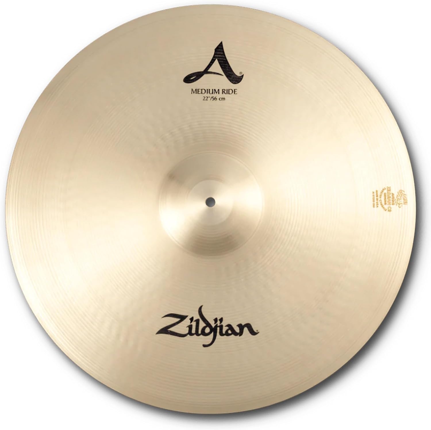 Zildjian A0036 22 Inches A Family Medium Ride Cymbal Bundle with Felt, Sleeve, Drumsticks and Austin Bazaar Polishing Cloth