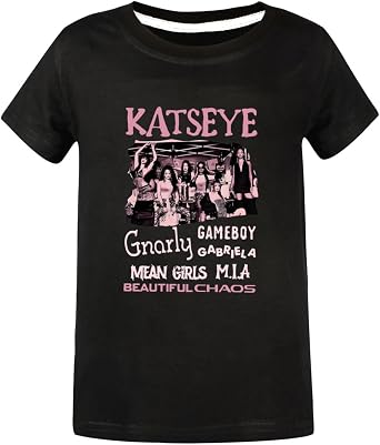 KATSEYE Girls T-Shirt Cotton Short Sleeved Summer Fans Kids Fashion Top Tee Music Graphic Round Neck Clothes
