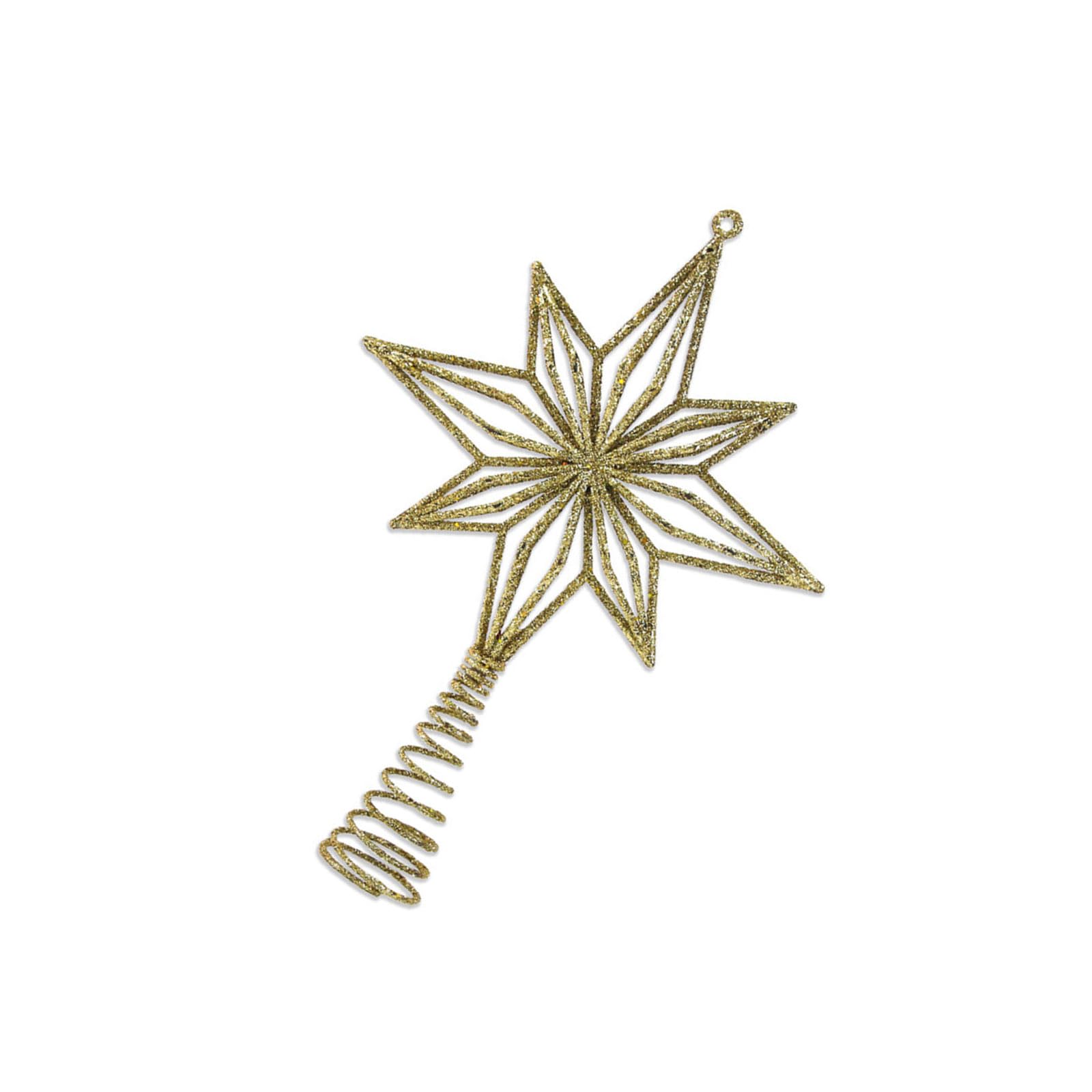 KAQNTUD Shimmering Metal Christmas Tree Toppers, Star Decoration, User-friendly Designs for Holiday Parties, Indoor Christmas Tree Toppers, Star Metal Cave Ornament