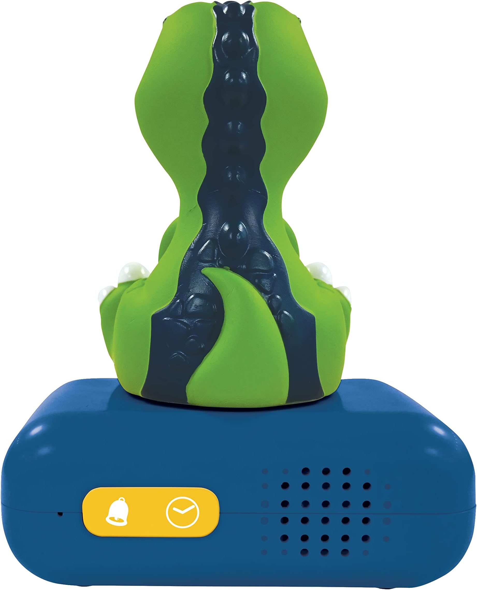 LEXIBOOK - Dinosaur Nightlight Alarm Clock, Clock, Alarm Clock for Boys and Girls, Snooze, Blue/Green - RL800DINO