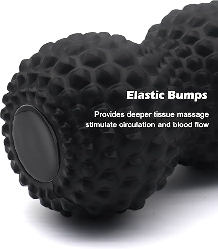 Miniatura 4 de Bola de masaje de maní, doble bola de masaje de lacrosse para masaje muscular de tejido profundo, terapia física, liberación miofascial, puntos