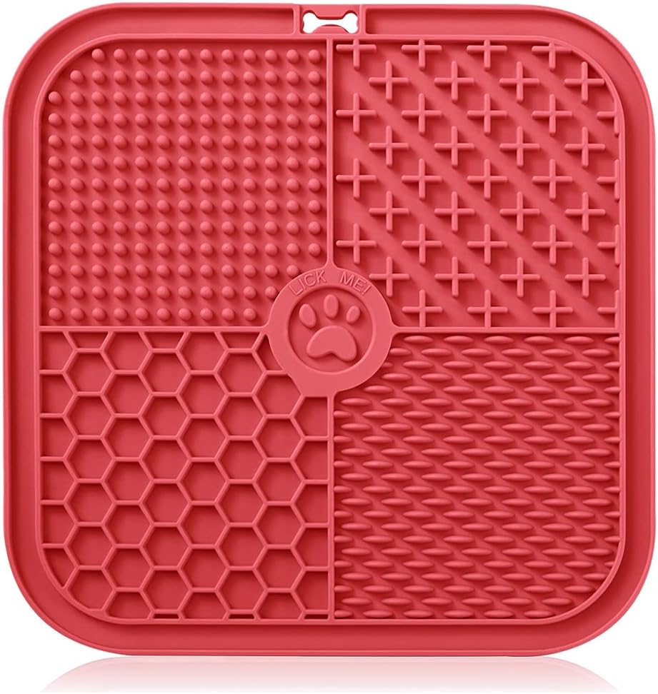 Lick Mat for Dog Cat FoodGrade Silicone Slow Feeder Food Mat NonSlip