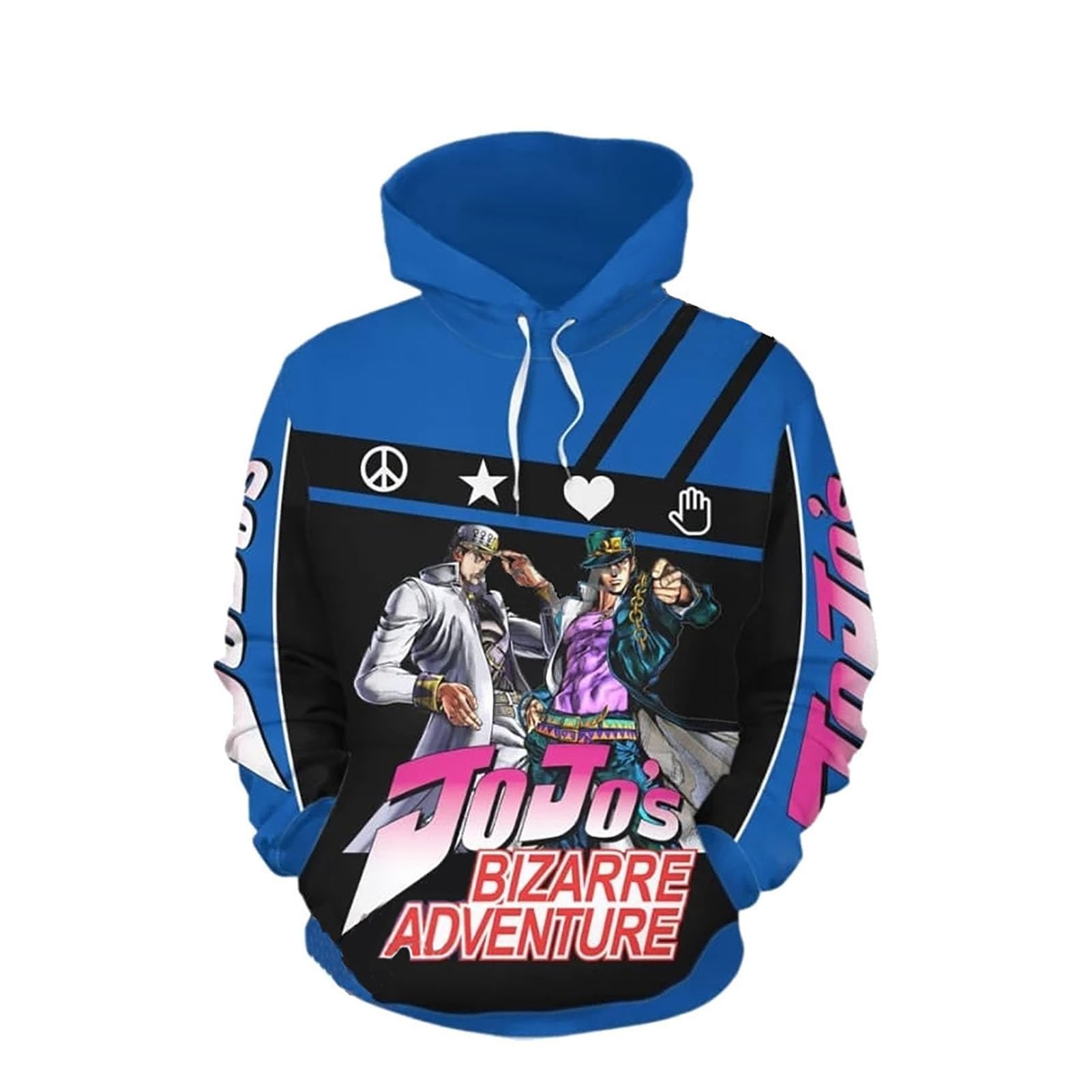 Felpa con Cappuccio JoJo's Bizarre Adventure Sweatshirt per Adulti