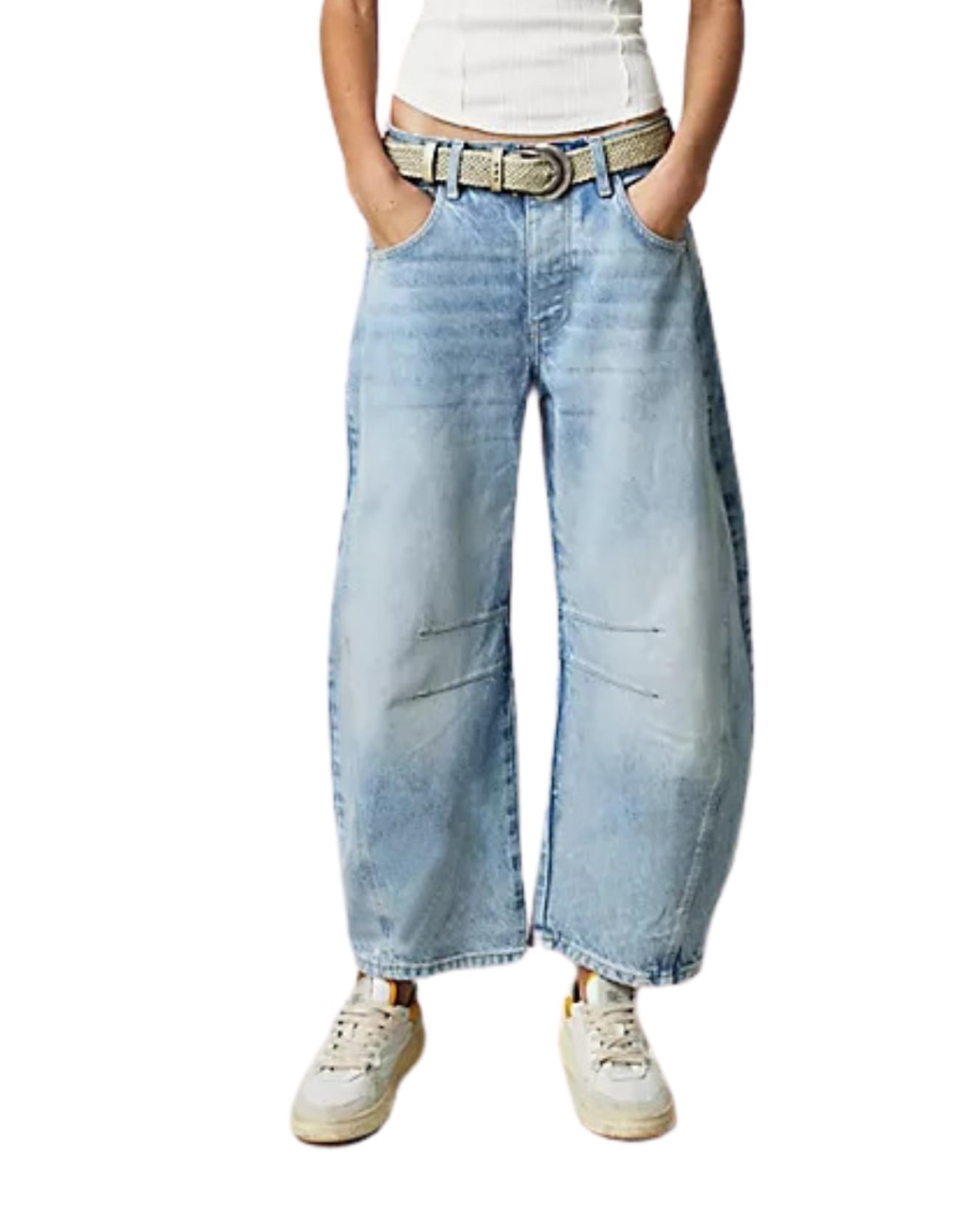 - Barrel Jeans Women Baggy Boyfriend Jeans for Women y2k Cargo Wide Leg High Waist Midrise Button Fly 2024 Fall