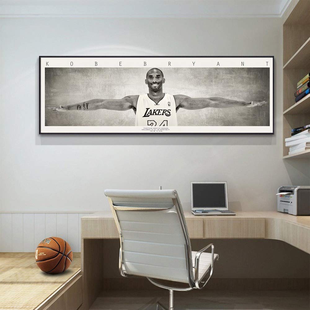Affiche Kobe Bryant ailes toile 40x120 cm décoration basket