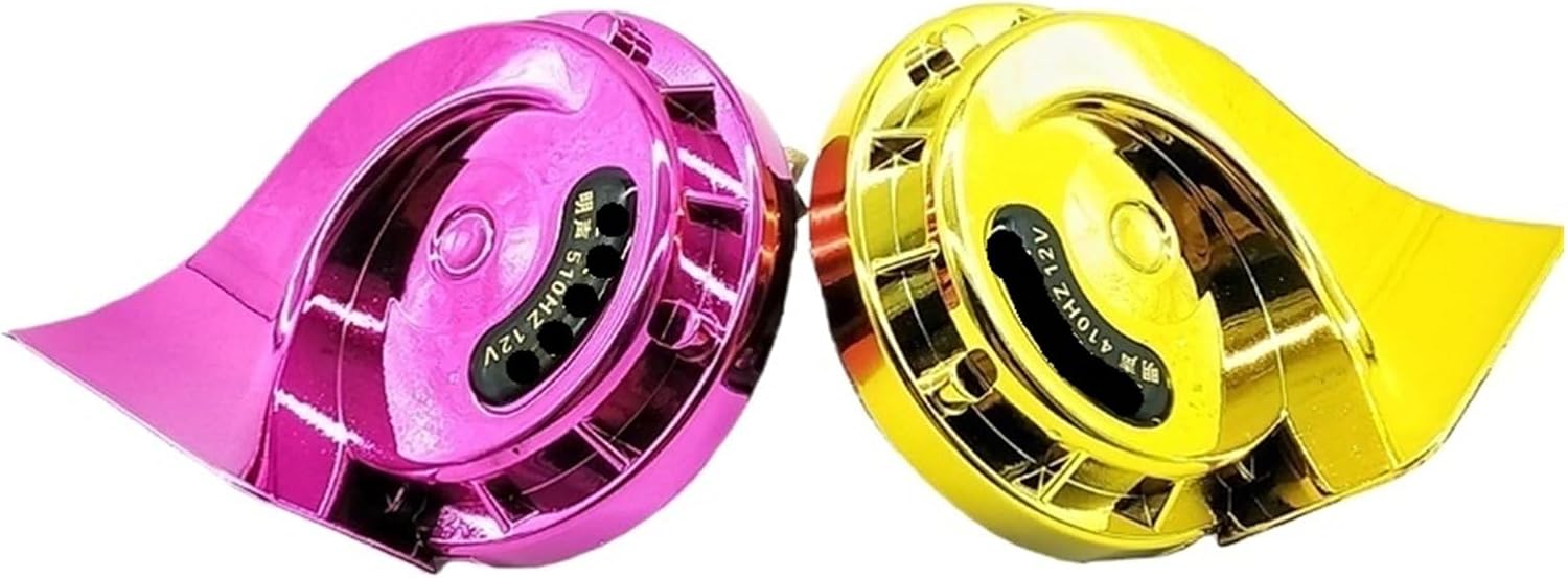 New 12V Car Motorcycle Snail Horn Super Loud Waterproof High And Low Universal Whistle Horn