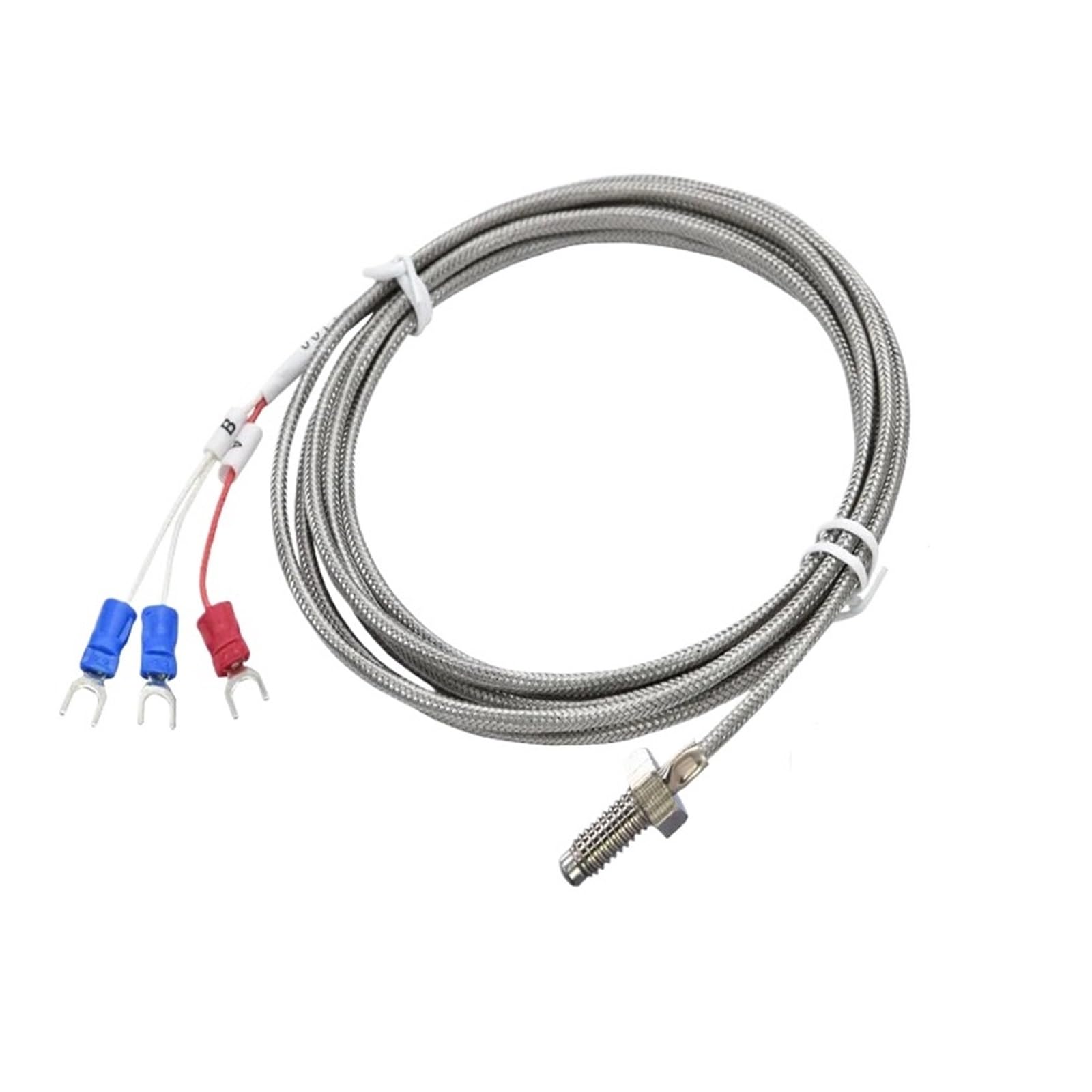 Sensor de temperatura PT100, sonda termopar de temperatura PT1000 | Instrumento de medición de sensores de temperatura de termopar M6 500 ℃(PT1000 A L 300CM)