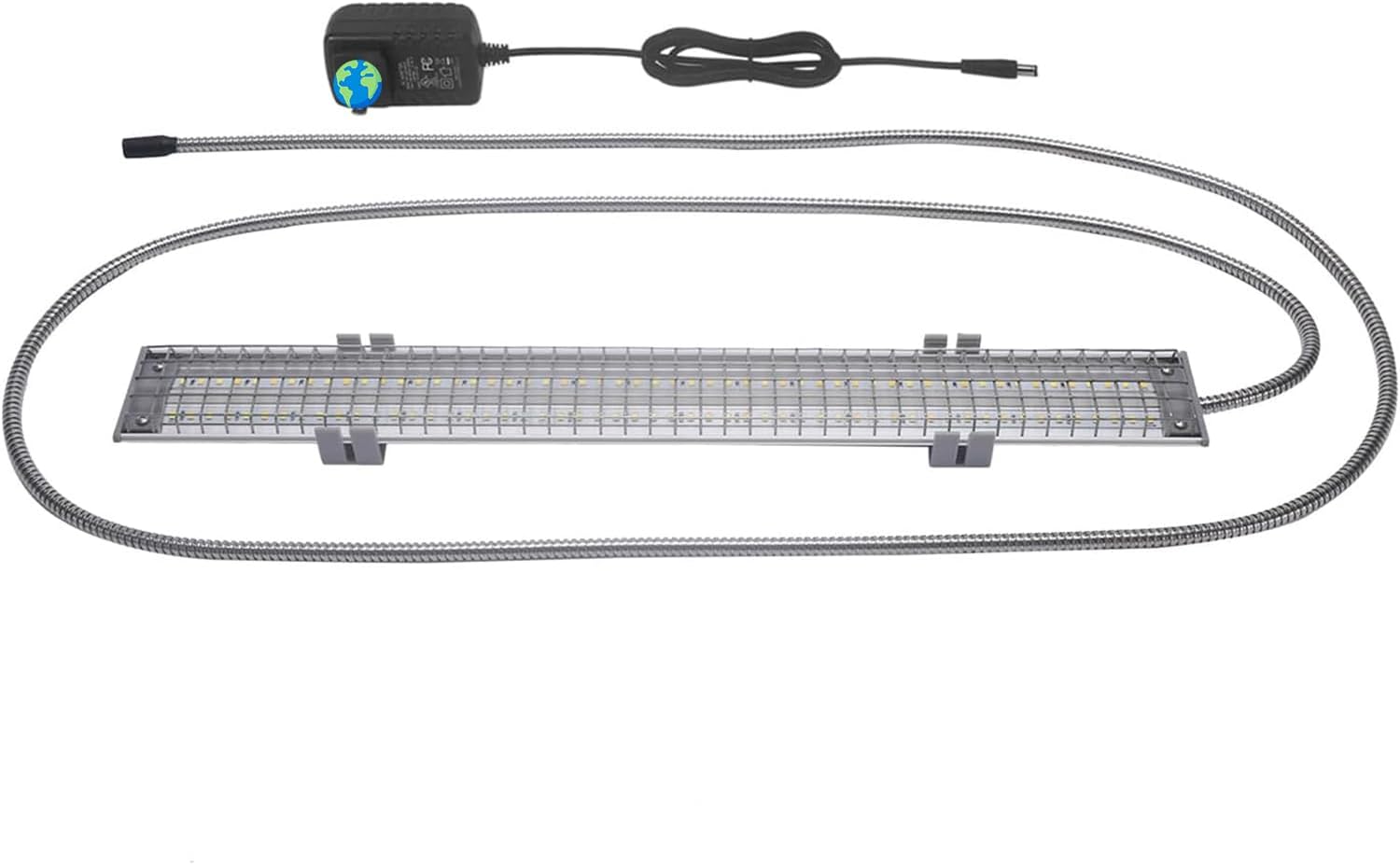 HappyBird Lighting Bird Cage Light with Chew Guard - Full Spectrum LED Pet Light - Simulates Natural Environment - Safe for Hookbill Birds – Easy to Install - (18" Long)