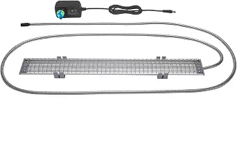 HappyBird Lighting Bird Cage Light with Chew Guard - Full Spectrum LED Pet Light - Simulates Natural Environment - Safe for Hookbill Birds – Easy to Install (18" Long)