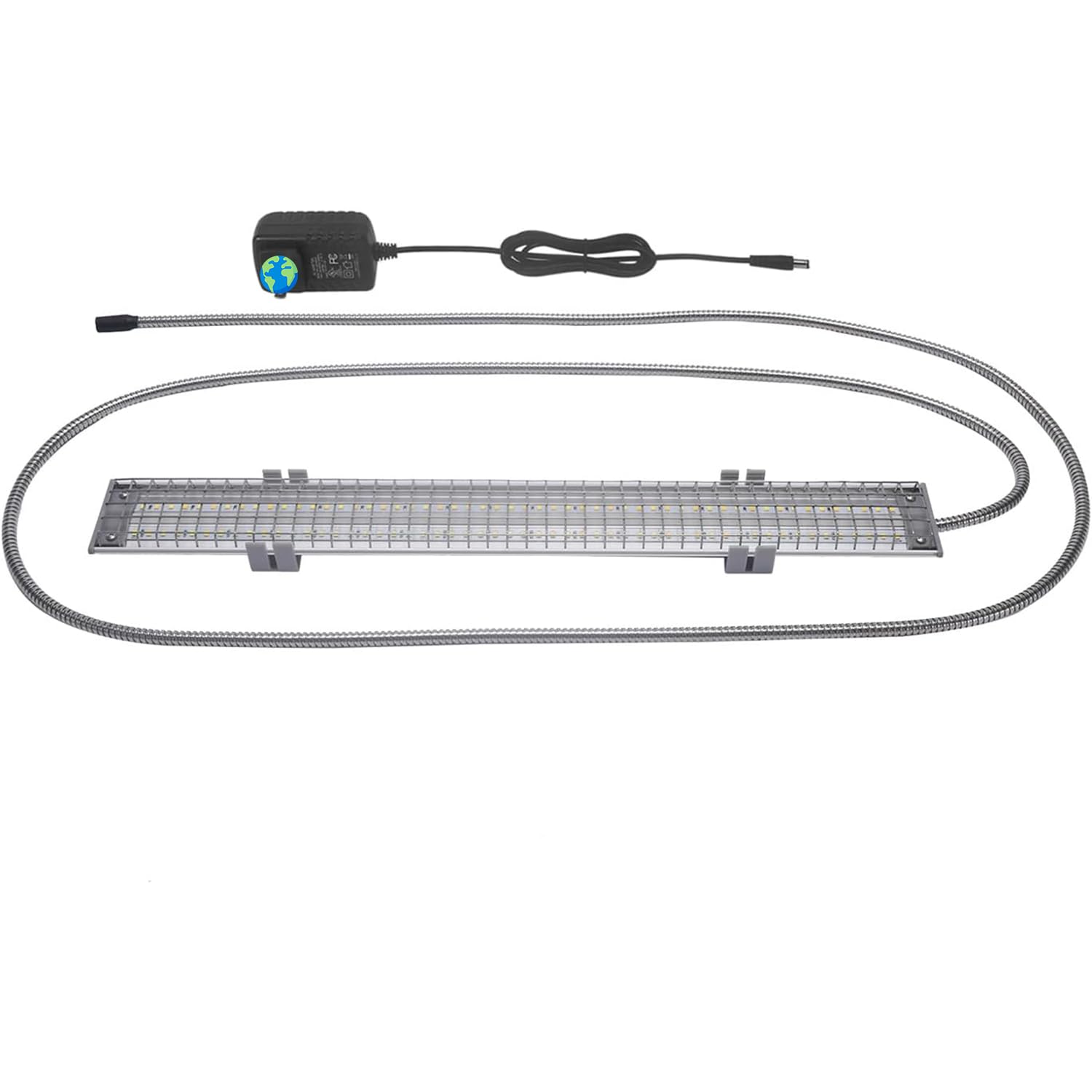 M&M Cage Company - Bird Cage Light with Chew Guard - Full Spectrum LED Pet Lamp - Simulates Natural Environment - Safe for Destructive Chewers, Parrots, & Hook Bills -18" Hookbill Light