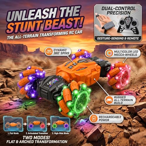 Image of The Little Ones 4x4 Rc Drifting Car - Rc Drift Cars High Speed Remote Control Drift Car 2.4GHz Remote Control Drift Stunt Off Road Cars 360 Rotation Toys for Kids & Adults Boys & Girls [TwisterX]
