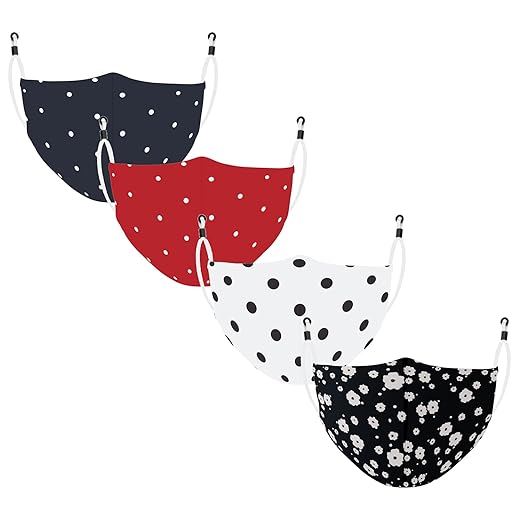 Maple MP-21 Face Mask for Kids | Reusable and Washable | 3 Layer Filtration | Anti Pollution | Cotton Printed Protective | Fashionable kid Mask for Girl Boys Unisex