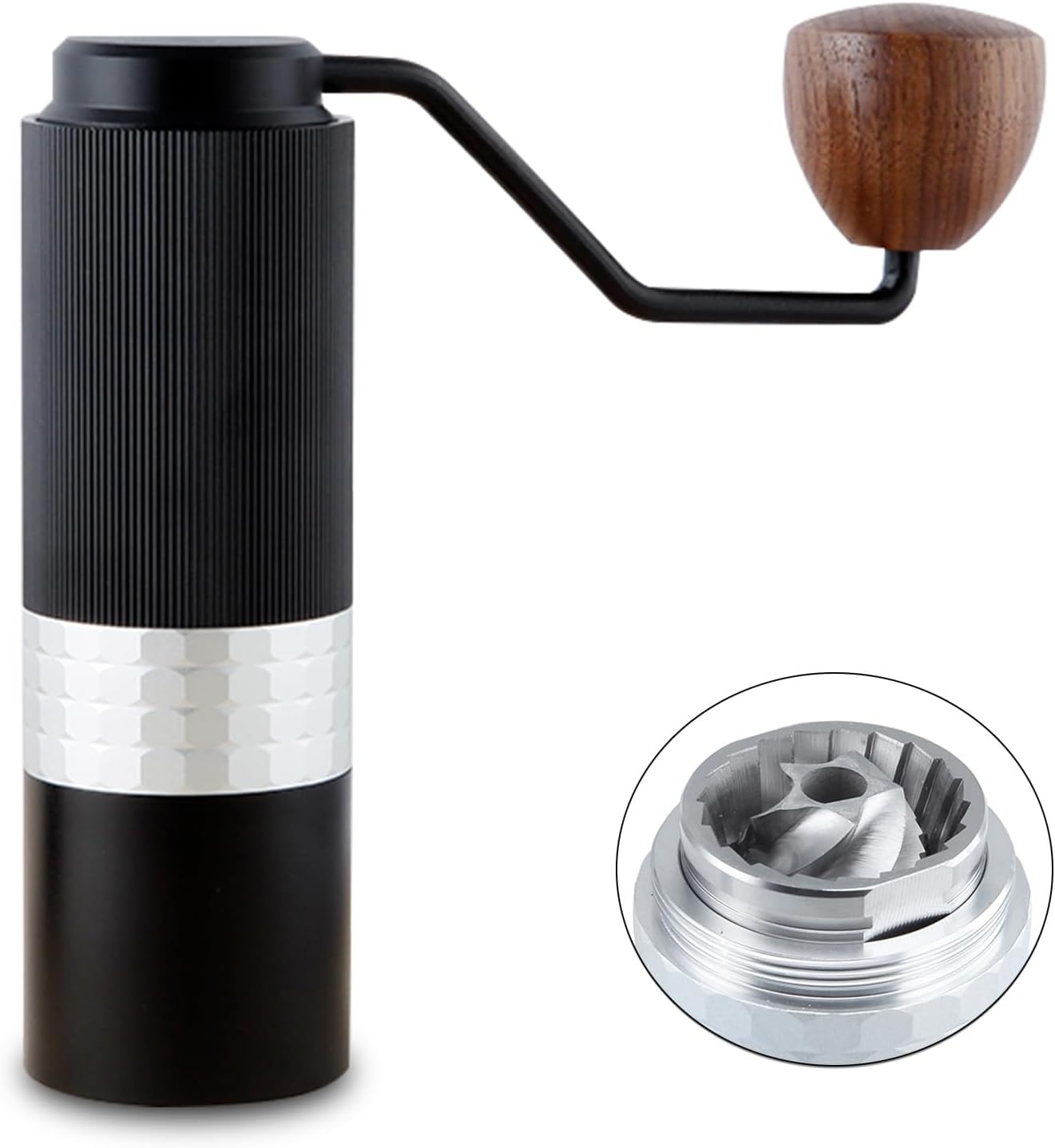 Easyworkz Slim Manual Coffee Grinder with Adjustable Conical Stainless