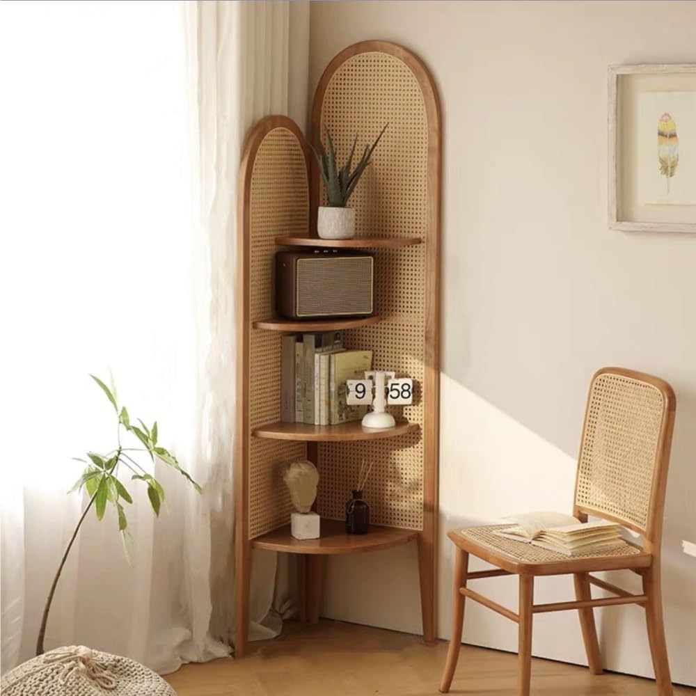 Amazon.com: FDGFRGG Multi-Functional Corner Shelf with Rattan