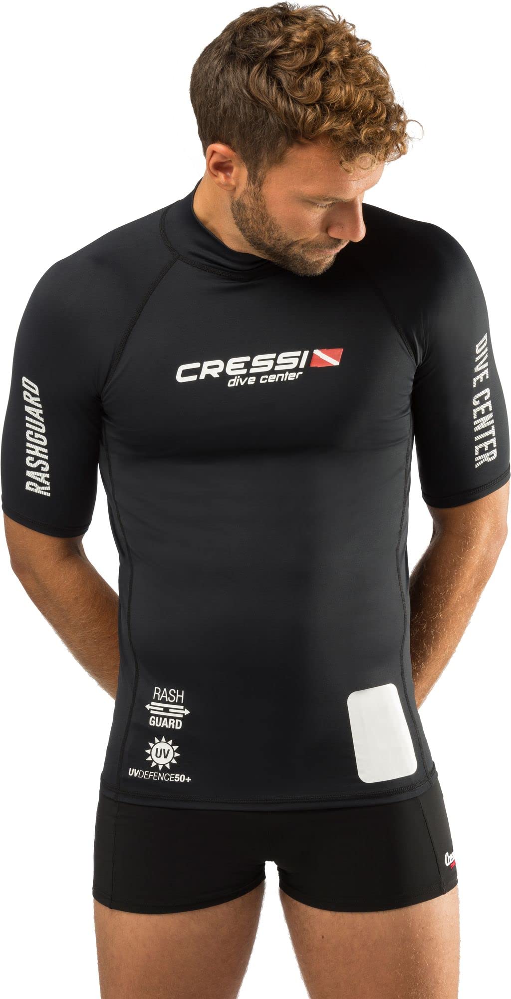 RASH GUARD DIVE CENTER UOMO M/CORTE NERO M/3 (50)