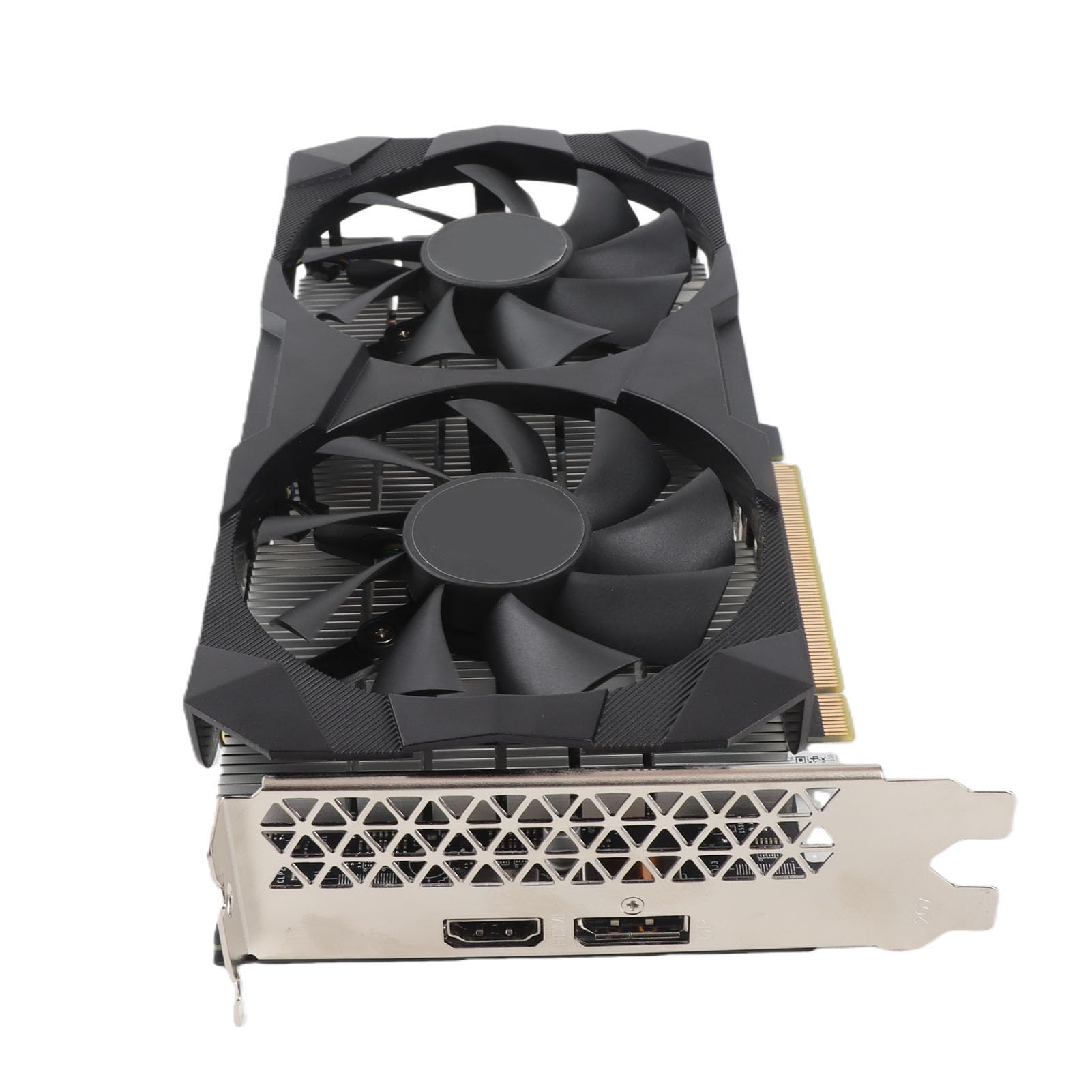 Jectse Karta Graficzna 6 GB GDDR6 192-bitowa Karta Graficzna do Gier z Podwójnymi Wentylatorami Chłodzącymi, Komputera Stancjonarnego do Gier 1080p 2K AAA
