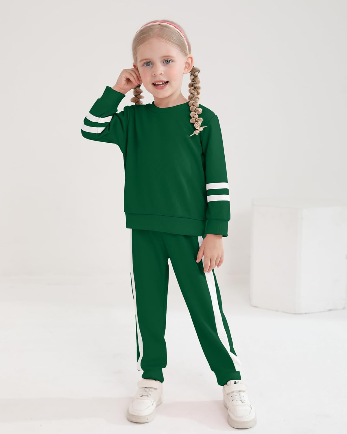 Toddler Girl Clothes Fall Winter Outfits Long Sleeved Pullover Sweatshirt + Sweatpants 2 Pcs Casual Sweatsuits Sets - Image 3