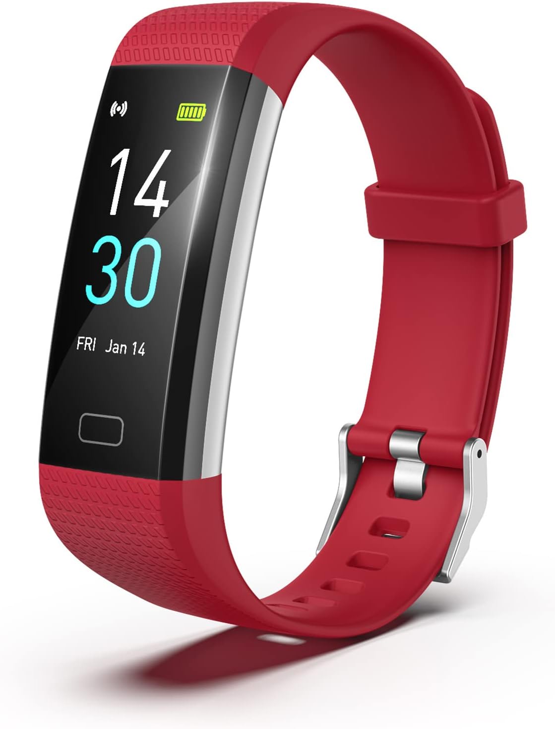 Fitness Trackers, IP68 Smart Bracelet Advanced Bluetooth Bracelet Waterpoof Activity Watch with Heart Rate and Sleep Monitor & SMS Call Notification,Calorie Pedometer Temperature Monitor Watch