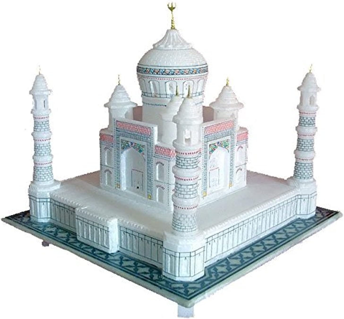 Marble Taj Mahal Tajmahal Replica Model India Agra Souvenir Collection (6x6x6 Inch)