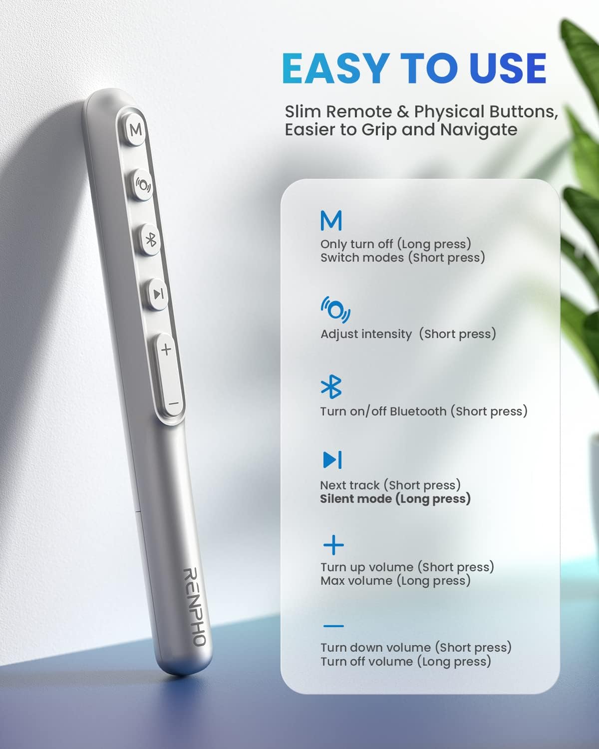 RENPHO Eye Massager Eye Mask with Heat & Remote Control, Eye Care Device Eye Beauty