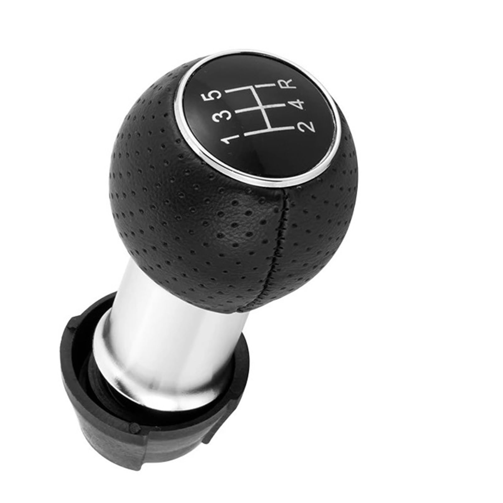 Jxewmtmc Black 13524R For Vw For Passat For Golf 5/6 Speed Car Gear Shift Knob 12Mm Gear Stick Shift Cover(Black 13524R)