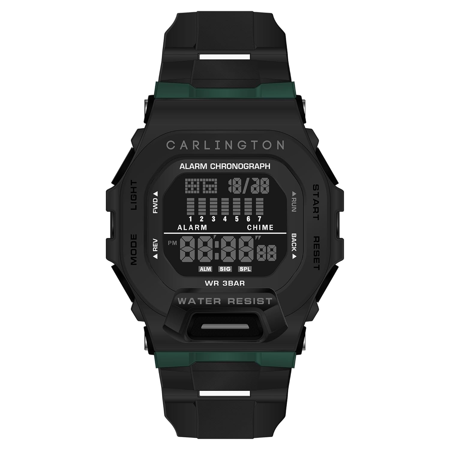 Carlington Digital Sports Watch, Dual Time, Alarm, Calendar, Stopwatch, Water-Resistant, Shock-Resistant, Back Light Display. The Perfect Watch for Men – CT 2106