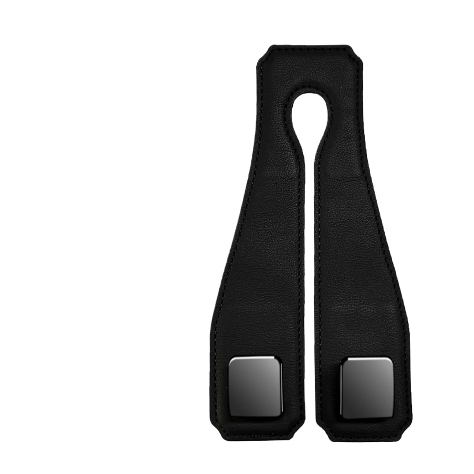 Mosklo Car Interior Trim Accessories Universal Car Headrest Hook Suede Rear Seat Hanging Dual 20KG Large Load-Bearing Alloy Hanger Tool Accessories(Black)