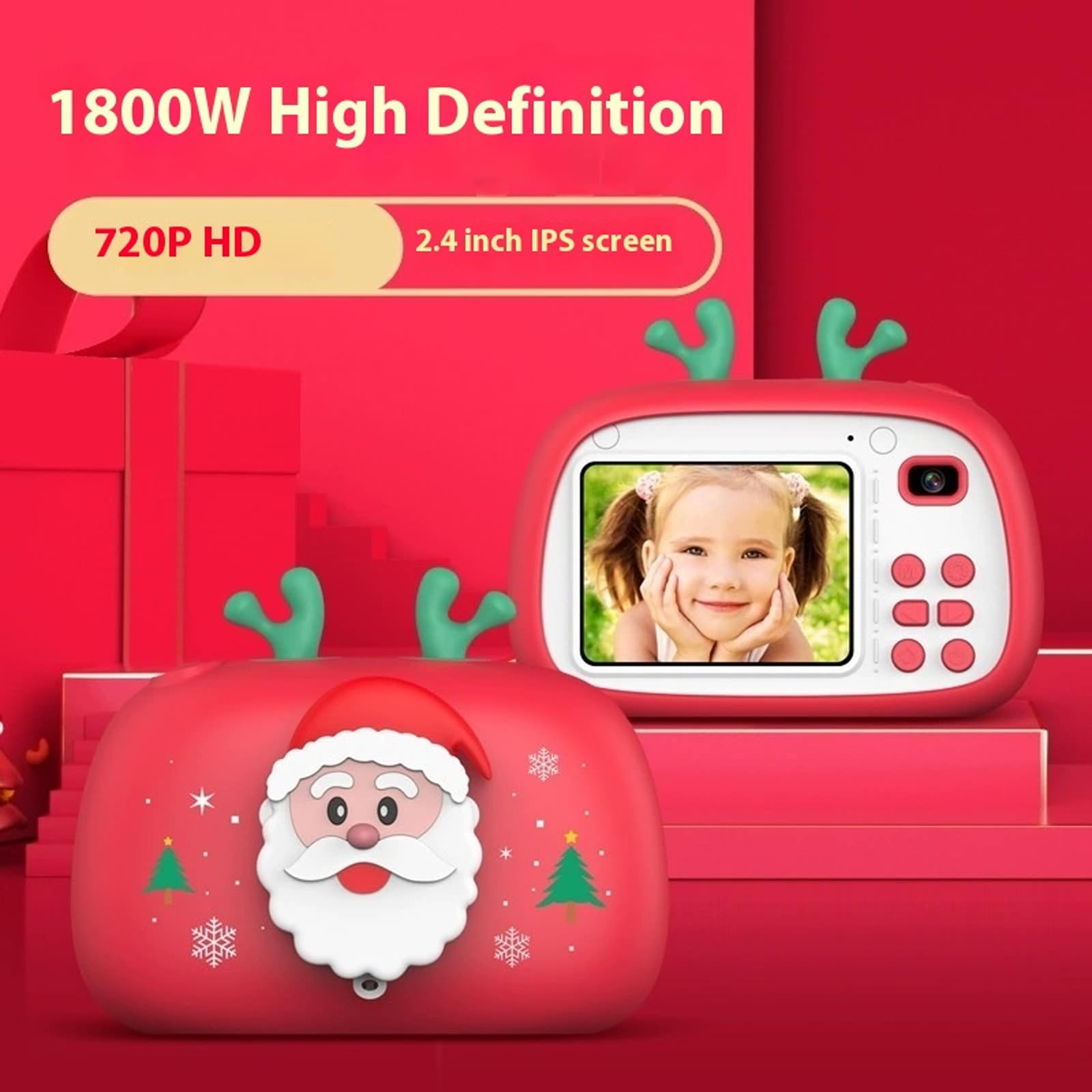 Fotocamera digitale a stampa immediata per bambini con doppio da 18 720P e batteria ricaricabile incorporata per scoperte creative Fotocamera a stampa immediata adatta bambini