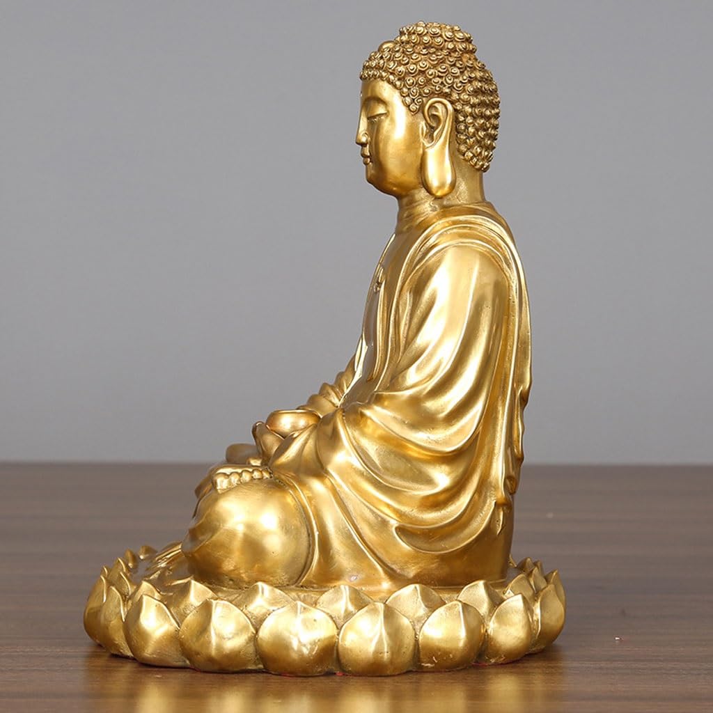 Posąg Buddy Wewnątrz Gospodarstwo domowe Tathagata Statua Buddy Zen Kult Ornament Dekoracja Biuro Rzemiosło Salon Nauka Ornament Medytująca Statua Buddy Rzeźba