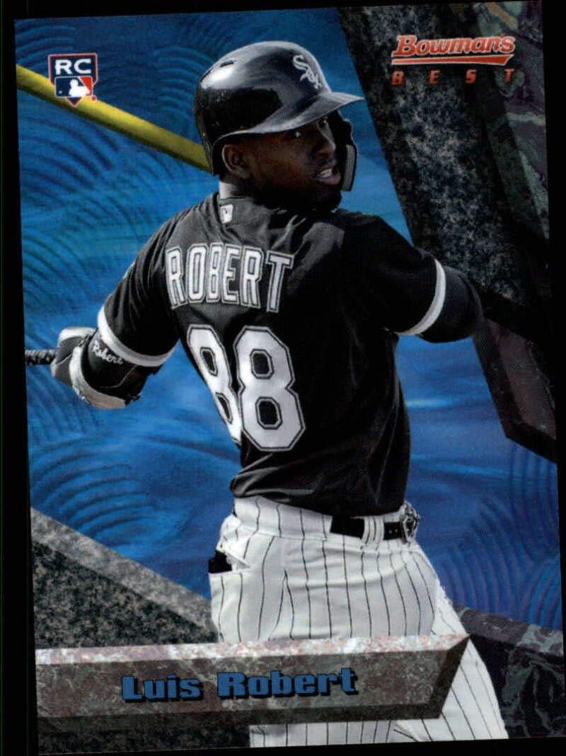 2020 Topps Throwback Thursday Baseball #39 Luis Robert RC Rookie Chicago White Sox 1994 Bowman's Best Design Rookie Stars Print Run 1181