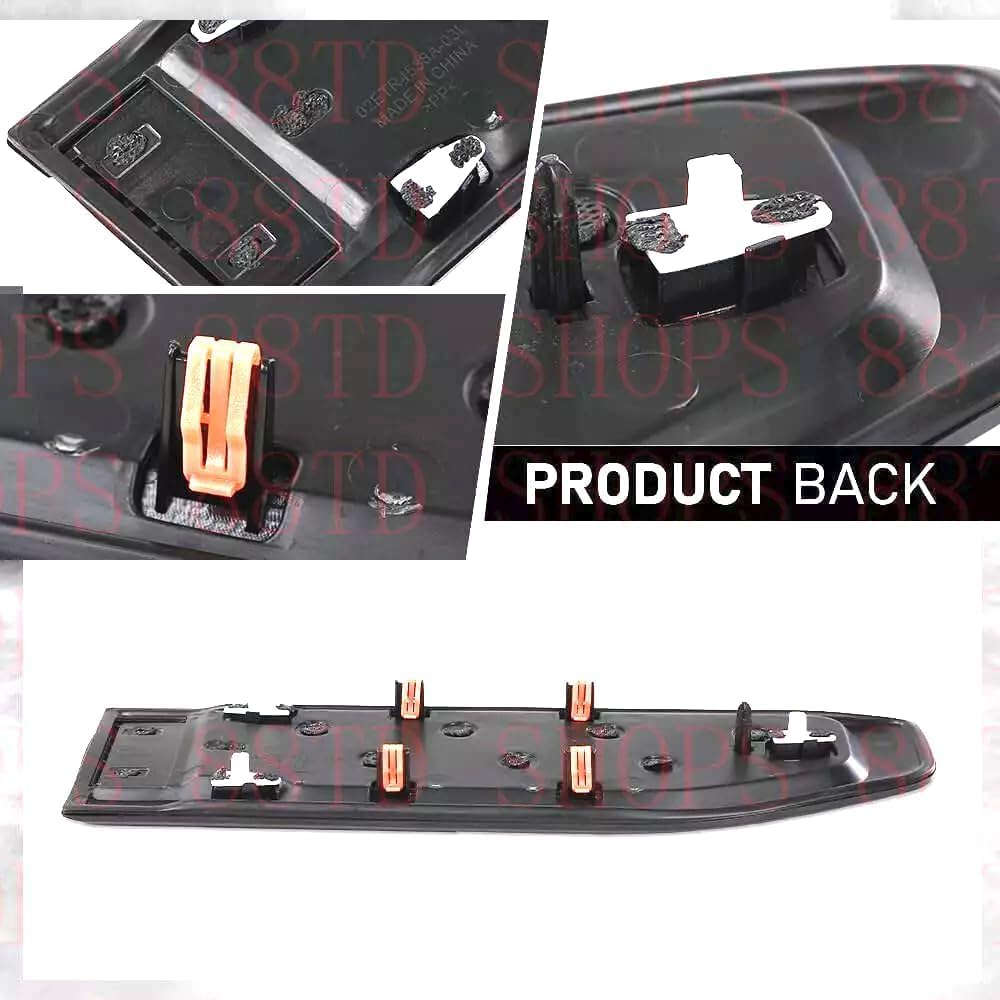 Pair Custom USA Flag Vent Emblems 3D Decal Driver Passenger Badge Kit Compatible with 2019-2025 GMC Sierra GM 1500 Model Trucks 85160715 86532094 (USA Flag-Black White)