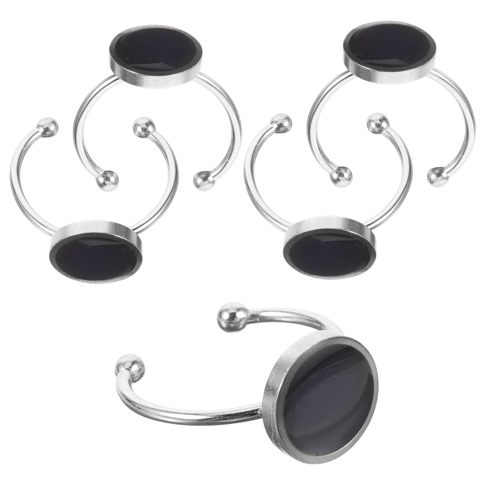 Housoutil 5 Series Anillos De Cambio De Color Ajustables Para Joyería Unisex Inoxidable Accesorios Para Adultos Y Adolescentes 5 Piezas X 5