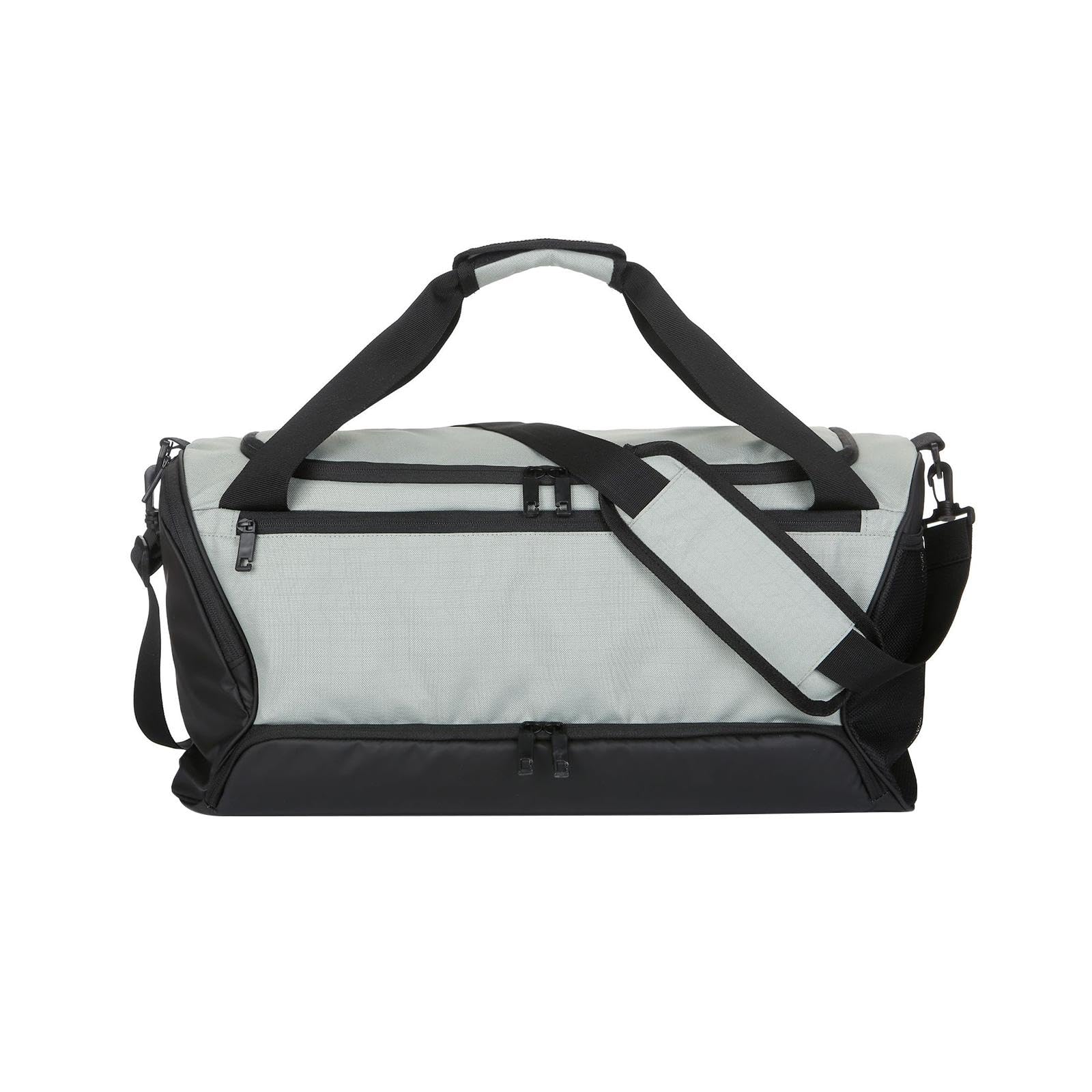 Bolsa Deportiva, Bolsa de Gimnasio, Bandolera, Bolsa de Lona con Compartimentos Funcionales Y, Poliéster Oxford Impermeable, Apta para El, Negro, unico