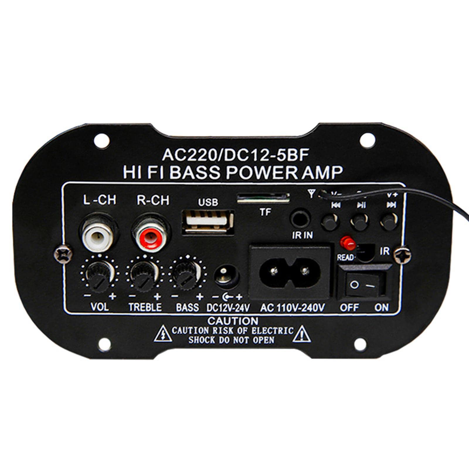 MERISHOPP Hi-Fi Bass Power Subwoofer AMP Car Mini Digital Amplifier Radio Audio TF USB-image-4
