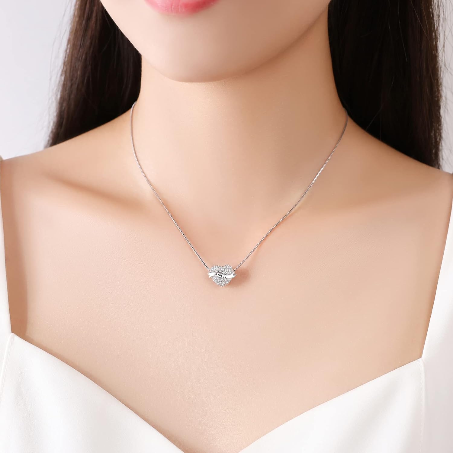 Birthstone Charms 925 Sterling Silver Love Heart Beads Fit Pandora Charms Bracelet, Fit Mother's Day Christmas Birthday Gift - Image 3