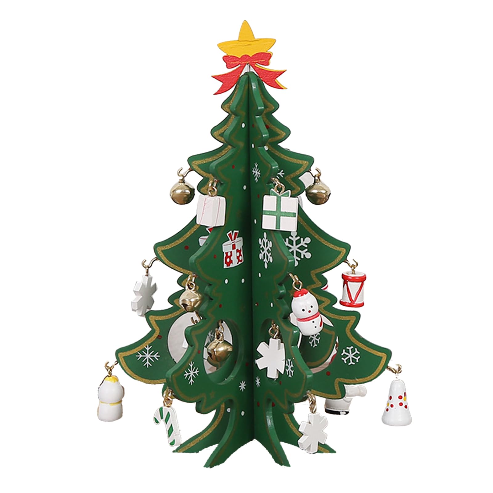 Kalttoy Type C Christmas Tree Wood Ornament For Home Decorations And Gift Giving During The Holiday Season Desktop Festive Tabletop Decor