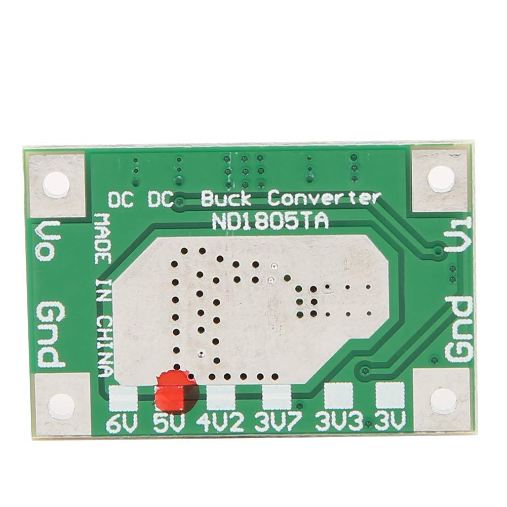 2Pcs Power Supply Step-Down Module, DC to DC High Efficiency Voltage Regulator 5-18V to 3/3./3.7/4.2V/5V/6V Converter ND1805TA(5-18V to 5V)-image-20