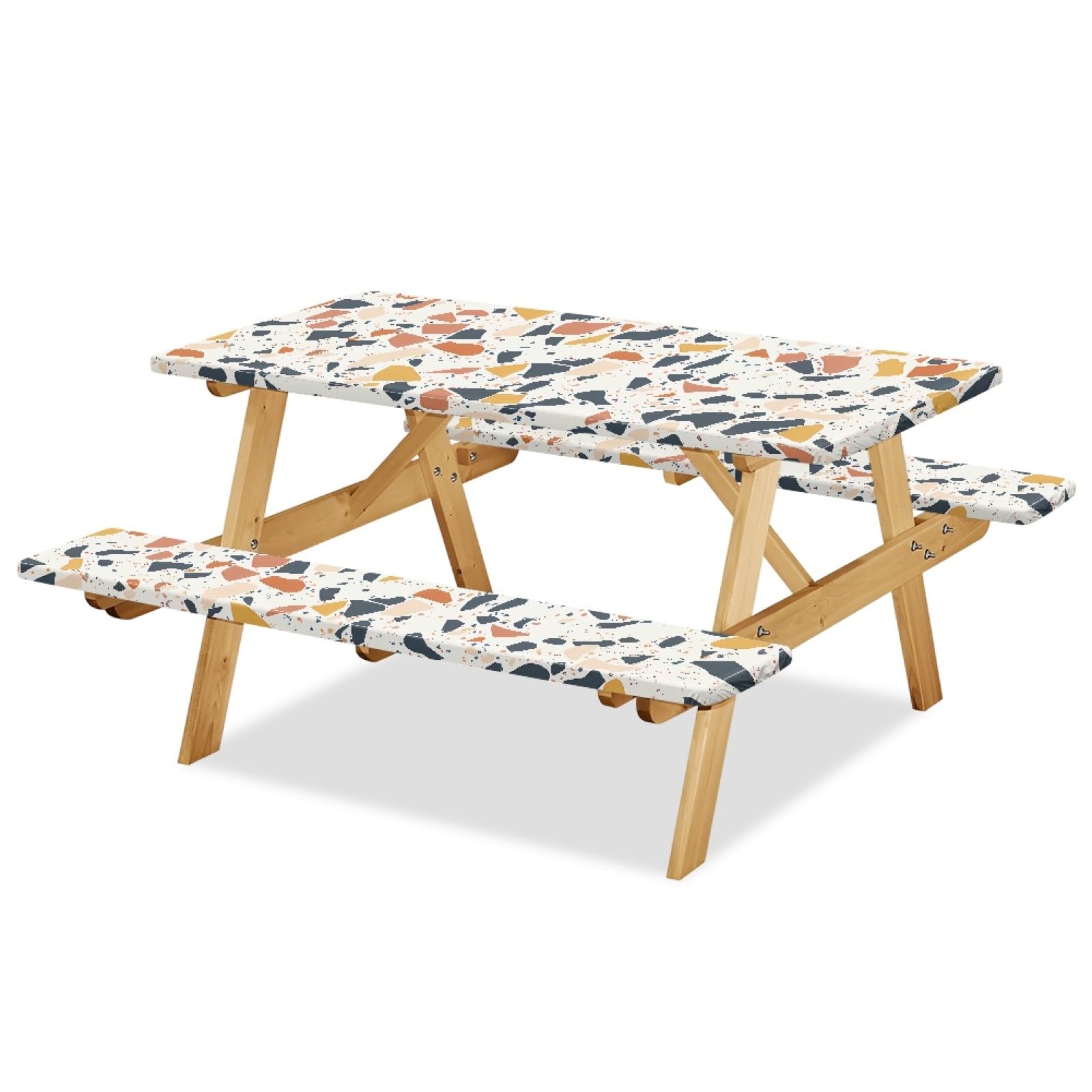Nappe exterieur impermeable Odot : lot de 3 housses de table elastiques jardin l