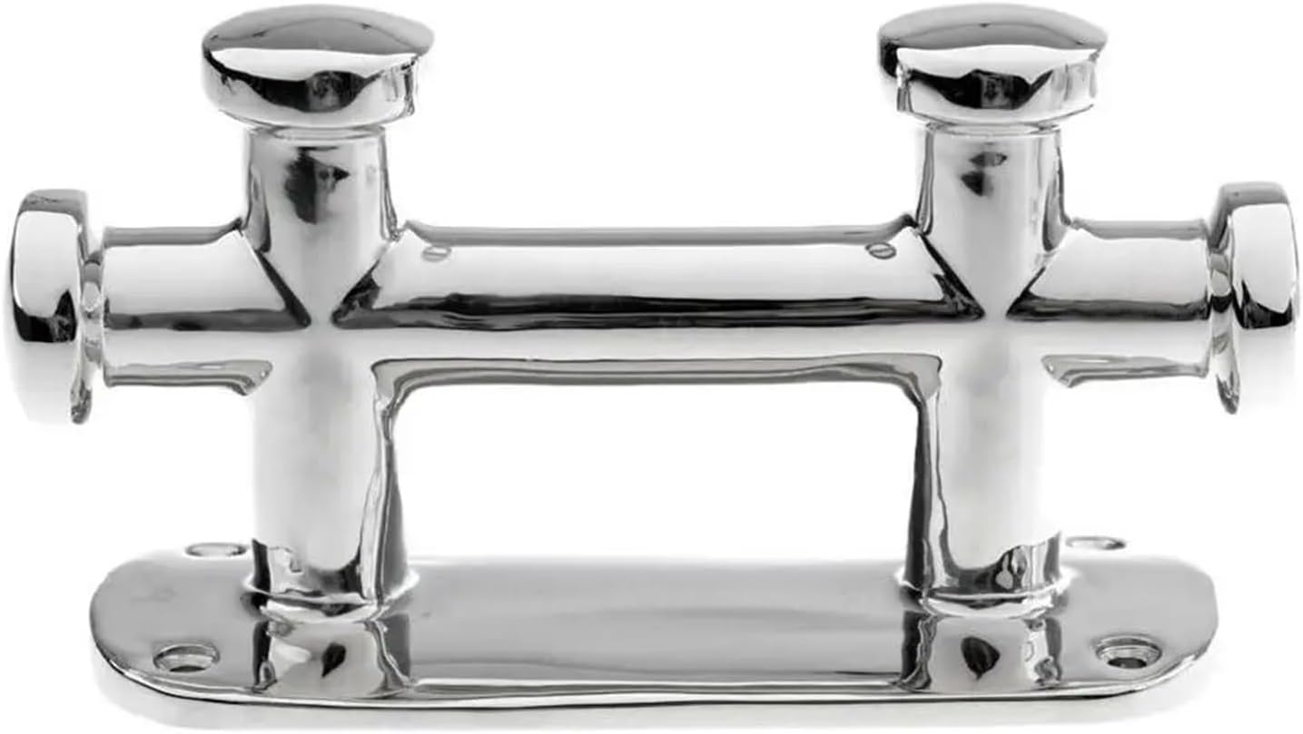 Boat Grade Stainless Steel Double Mooring Bitt Double Cross Bollard Cleat