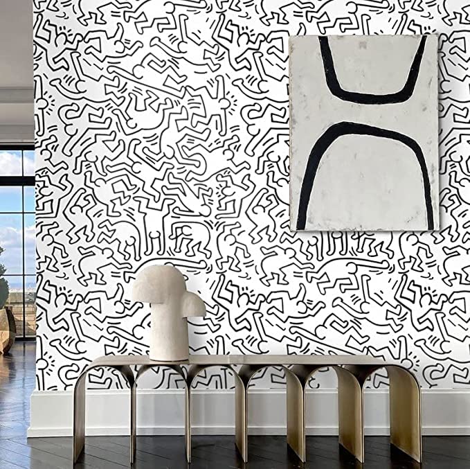 Papier peint Figures abstraites W4B idéal pour décorer un salon ou bureau - 2
